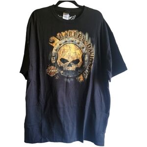 Harley Davidson Black Kelowna Alberta tshirt size Extra Extra Large